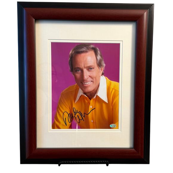 Andy Williams Show Singer Emmy Autograph Framed Photo 14x17 COA Greg Tucker - Picture 1 of 5